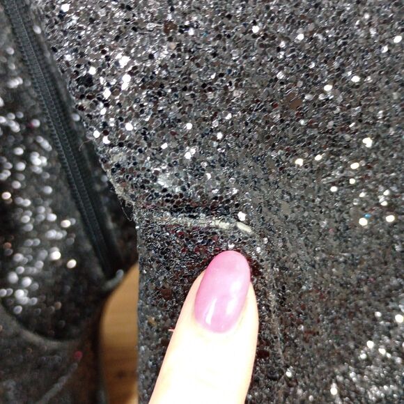 Dolls‎ Kill Shelley's London Sparkle Platform Boots Festival Size 7 Glitter 5" - Picture 3 of 16